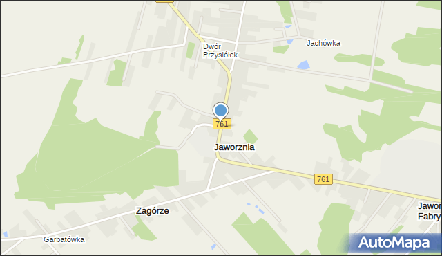 Jaworznia, Jaworznia, mapa Jaworznia