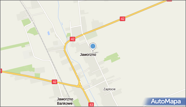 Jaworzno gmina Rudniki, Jaworzno, mapa Jaworzno gmina Rudniki