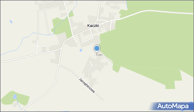 Kaczki, Jaśminowa, mapa Kaczki