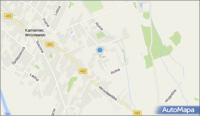 Kamieniec Wrocławski, Jagodowa, mapa Kamieniec Wrocławski