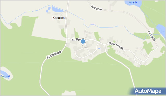 Kapalica, Jaskółcza, mapa Kapalica