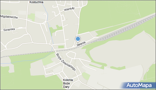 Katowice, Jaronia Jana Nikodema, mapa Katowic