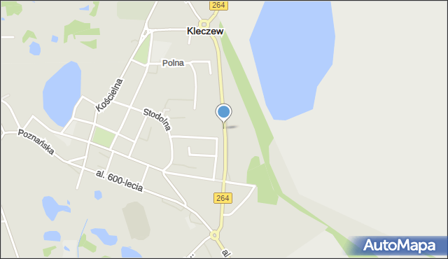 Kleczew, Jana Pawła II, mapa Kleczew