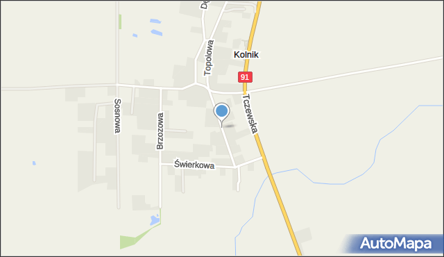 Kolnik, Jarzębinowa, mapa Kolnik