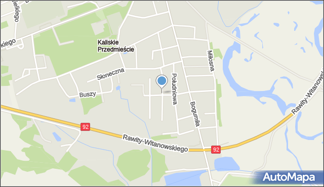 Koło, Jaśminowa, mapa Koło