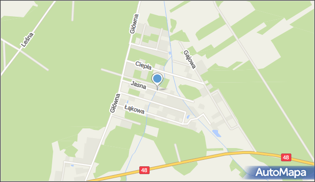 Kolonia Brzeźce, Jasna, mapa Kolonia Brzeźce