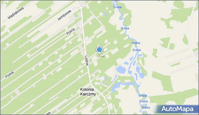 Kolonia Karczmy, Jałowcowa, mapa Kolonia Karczmy