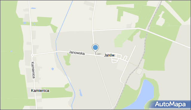 Konin, Janowska, mapa Konina