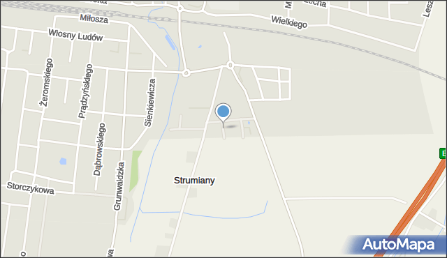 Kostrzyn powiat poznański, Jagodowa, mapa Kostrzyn powiat poznański