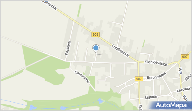 Koszęcin powiat lubliniecki, Jaśminowa, mapa Koszęcin powiat lubliniecki