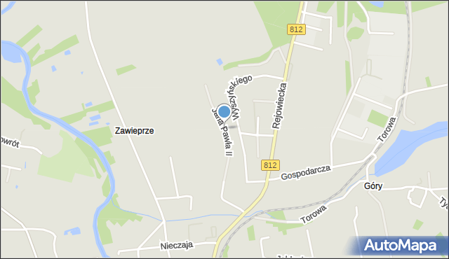 Krasnystaw, Jana Pawła II, mapa Krasnystaw