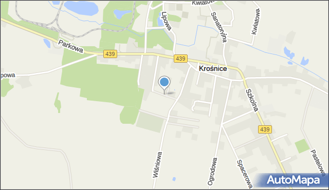 Krośnice powiat milicki, Jasna, mapa Krośnice powiat milicki