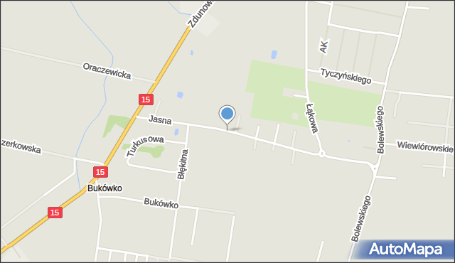 Krotoszyn, Jasna, mapa Krotoszyna