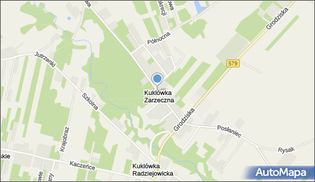Kuklówka Zarzeczna, Jaktorowska, mapa Kuklówka Zarzeczna