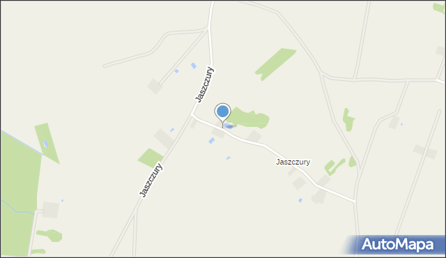 Kuszyn, Jaszczury, mapa Kuszyn