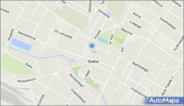 Kutno, Jasna, mapa Kutno