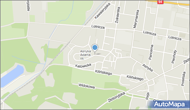 Legnica, Janowska, mapa Legnicy