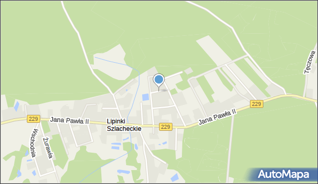 Lipinki Szlacheckie, Jagiellonów, mapa Lipinki Szlacheckie