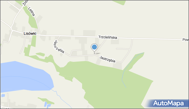 Lisówki, Jastrzębia, mapa Lisówki