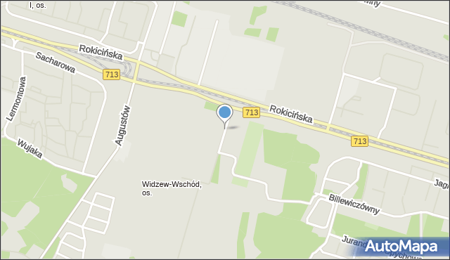 Łódź, Janowska, mapa Łodzi