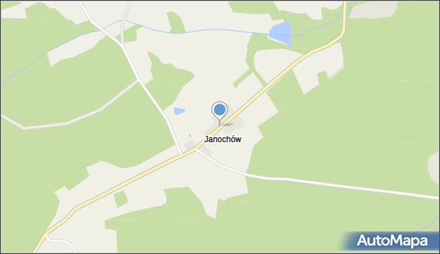 Lubiechowa, Janochów, mapa Lubiechowa