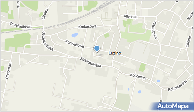 Luzino, Jaśminowa, mapa Luzino