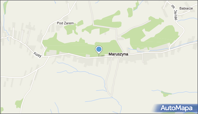 Maruszyna, Jana Pawła II, mapa Maruszyna