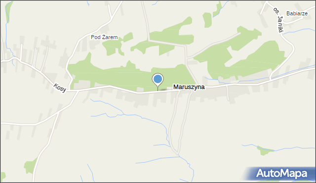 Maruszyna, Jana Pawła II, mapa Maruszyna