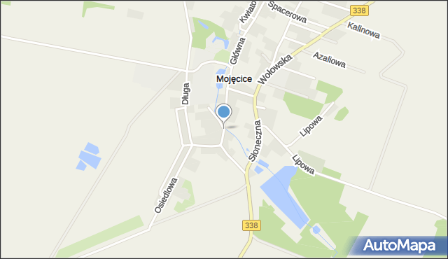 Mojęcice, Jasna, mapa Mojęcice