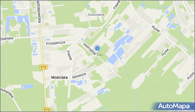 Mościska gmina Grodzisk Mazowiecki, Jastrzębia, mapa Mościska gmina Grodzisk Mazowiecki