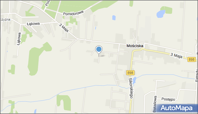 Mościska gmina Izabelin, Jarzębinowa, mapa Mościska gmina Izabelin
