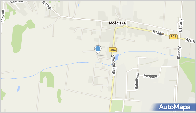 Mościska gmina Izabelin, Jaśminowa, mapa Mościska gmina Izabelin