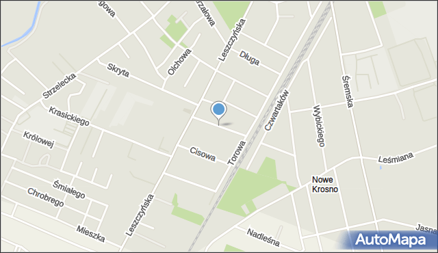 Mosina powiat poznański, Jaworowa, mapa Mosina powiat poznański