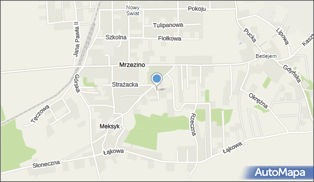 Mrzezino, Jana, mapa Mrzezino