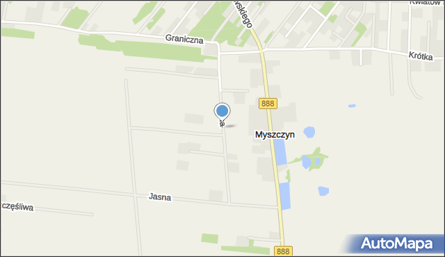 Myszczyn, Jasna, mapa Myszczyn