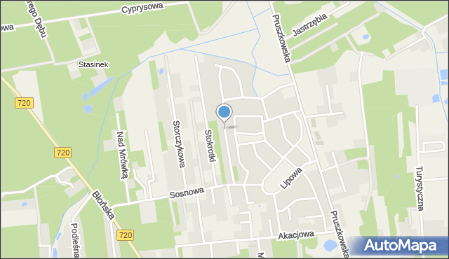 Nadarzyn powiat pruszkowski, Jaworowa, mapa Nadarzyn powiat pruszkowski