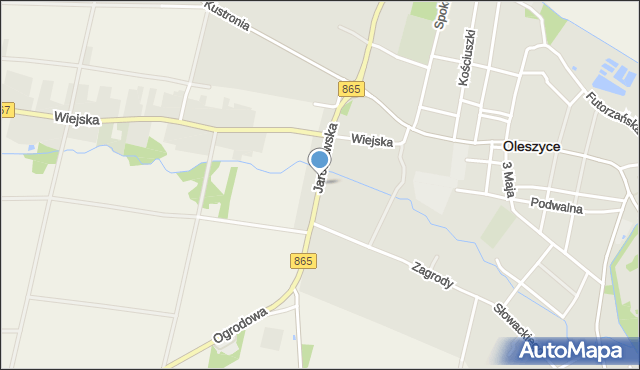 Oleszyce, Jarosławska, mapa Oleszyce