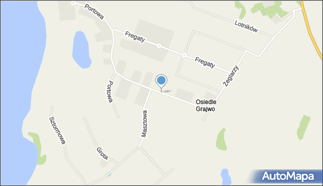 Osiedle Grajwo, Jachtowa, mapa Osiedle Grajwo