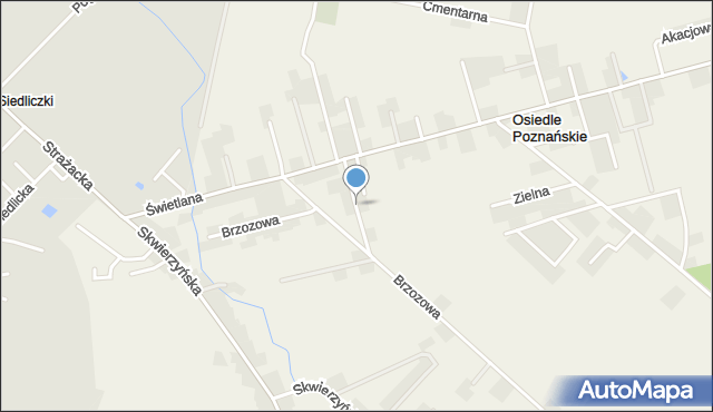 Osiedle Poznańskie, Jaworowa, mapa Osiedle Poznańskie