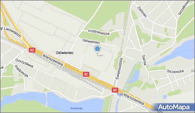 Poznań, Jaromińska, mapa Poznania