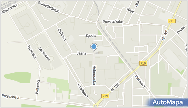 Pruszków, Jasna, mapa Pruszków