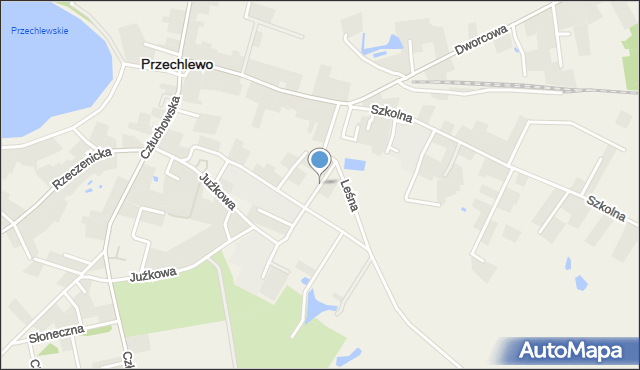 Przechlewo, Jabłoniowa, mapa Przechlewo