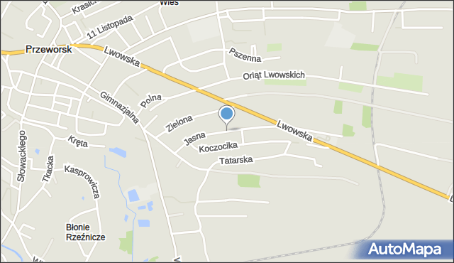 Przeworsk, Jasna, mapa Przeworsk