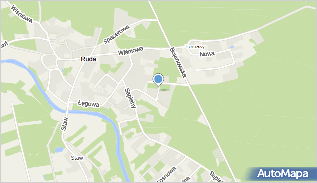 Przyszów, Jaśminowa, mapa Przyszów