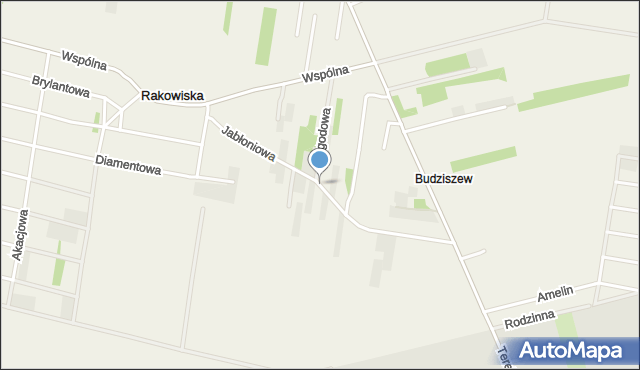 Rakowiska gmina Biała Podlaska, Jabłoniowa, mapa Rakowiska gmina Biała Podlaska
