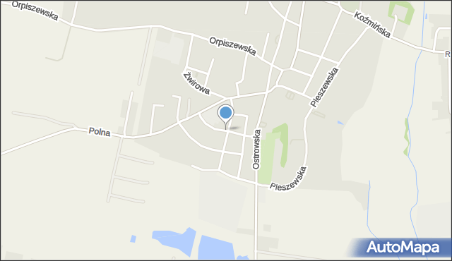 Raszków powiat ostrowski, Jagiellonów, mapa Raszków powiat ostrowski