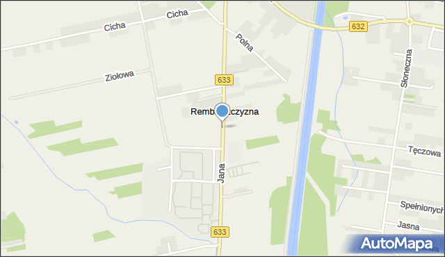 Rembelszczyzna, Jana Kazimierza, mapa Rembelszczyzna