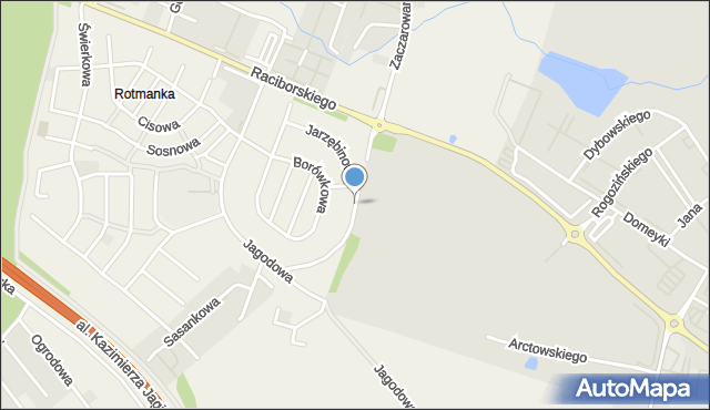 Rotmanka, Jarzębinowa, mapa Rotmanka