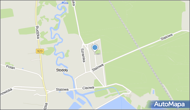 Rybnik, Jaworowa, mapa Rybnika