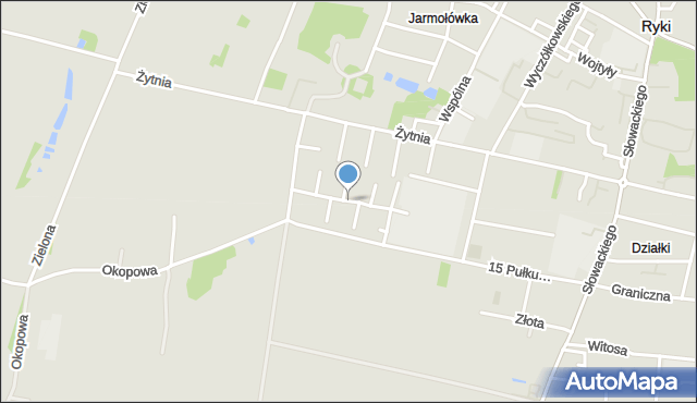Ryki, Jana Pawła II, mapa Ryki